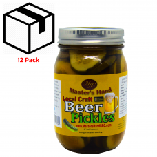 Beer Pickles 16oz (In a Local Craft Lager) (case of 12)